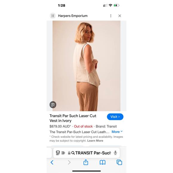 TRANSIT par such Leather “lace” vest - Picture 11 of 11